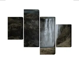 obraz-wieloczesciowy-majestatyczny-wodospad-skogafoss-canvas-160x100