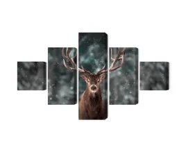obraz-wieloczesciowy-jelen-w-lesie-3d-canvas-250x150