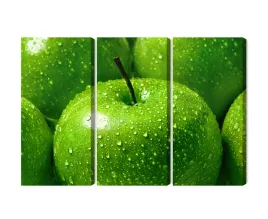 obraz-wieloczesciowy-zielone-jablka-w-skali-makro-canvas-180x120