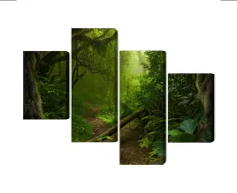 obraz-wieloczesciowy-sciezka-w-tropikalnym-lesie-canvas-240x150
