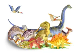 fototapeta-dinozaury-malowane-akwarela-vinyl-gladki-520x318