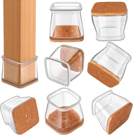 rusido-35x-kwadratowych-nakladek-na-nogi-krzesel-przezroczyste-27-40-mm