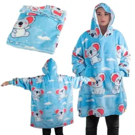 ciepla-bluza-koala-koc-oversize-xxl-2w1-gruba-futrzak-miekka-z-kapturem