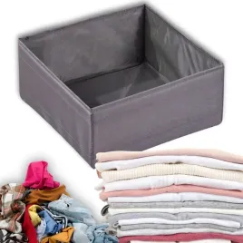 organizer-pojemnik-tekstylny-na-bielizne-ubrania-buty-do-szuflady-szary