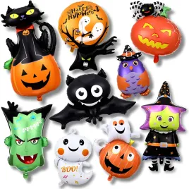 zestaw-dekoracji-halloween-balony-foliowe-dynia-nietoperz-duch-kot-9-szt