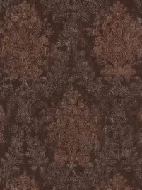 tapeta-winylowa-flizelina-ornament-damask-brazowa-miedziana-vintage-polysk