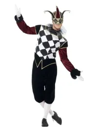 stroj-wenecki-harlequin-pierrot-blazen-pajac-l