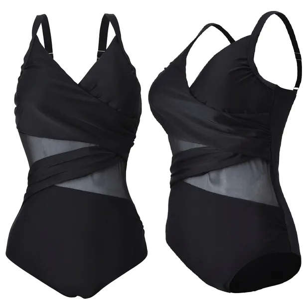WYSZCZUPLAJĄCY KOSTIUM STRÓJ KĄPIELOWY JEDNOCZĘŚCIOWY MONOKINI XL