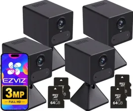 cztery-kamery-wewnetrzne-ezviz-cb2-4g-black-mikrofon-glosnik-karta-64gb