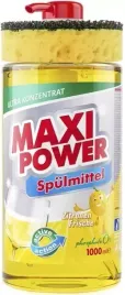 plyn-do-naczyn-z-dozownikiem-i-gabka-maxi-power-cytrynowy-1l