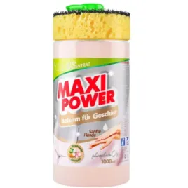 maxi-power-plyn-do-naczyn-delikatny-migdalowy-pompka-gabka-1-l