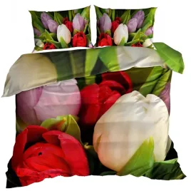 posciel-bawelna-satyna-160x200-cm-3d-tulipany