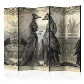parawan-akustyczny-pokojowy-5-czesci-abstrakcja-rozmowa-styl-retro-225x172
