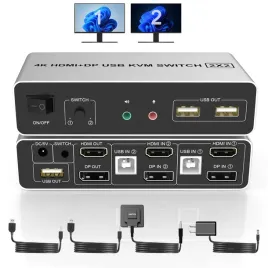 przelacznik-kvm-yeemie-pro-displayport-hdmi-dla-2-komputerow-4k-3xusb