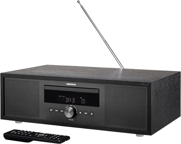 Radio cyfrowe All in One wieża z CD Medion DAB+FM MP3 AUX BT 30W Pilot