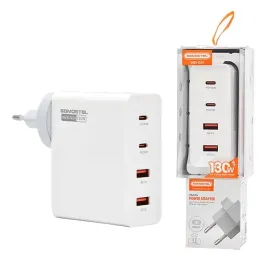 somostel-ladowarka-sieciowa-gan-2x-usb-2x-usb-c-130w-power-delivery-pd-qc
