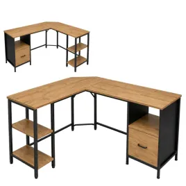 biurko-narozne-duze-komputerowe-olcha-do-biura-z-szuflada-polkami-loft