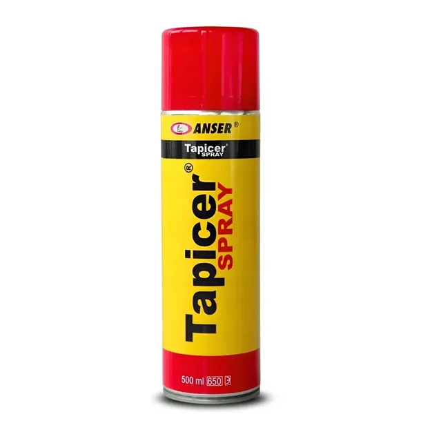 Klej Tapicerski TAPICER Spray 500ml Kontaktowy Do Tkaniny Gąbki Podsufitki
