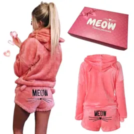 pizama-pluszowa-damska-ciepla-dwuczesciowa-meow-kot-prezent-na-walentynki