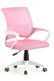 rozowy-fotel-biurowy-giosedio-nfx012-or-obrotowy-ergonomiczny-z-siatki