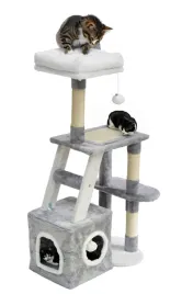 drapak-dla-kota-legowisko-domek-4-poziomy-szary-107-cm-royalandpetsky