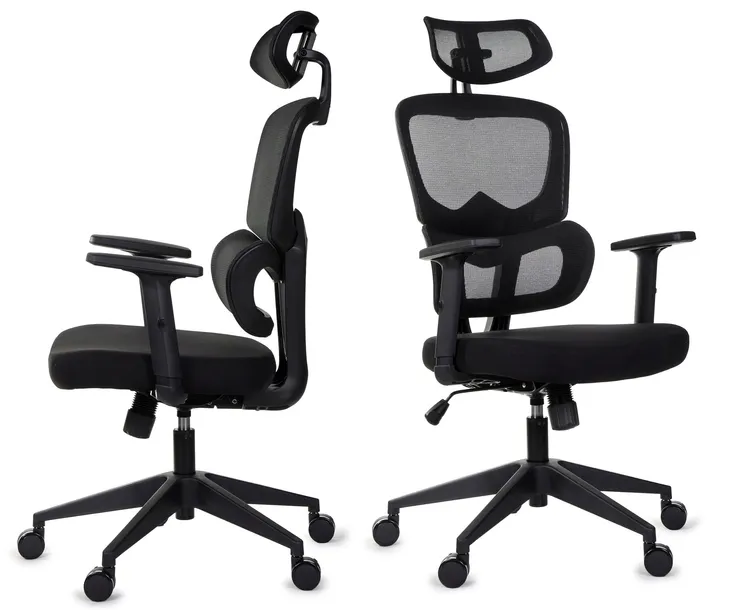 Ergonomiczny fotel biurowy GIOSEDIO FXA004 regulowane podłokietniki, BHP
