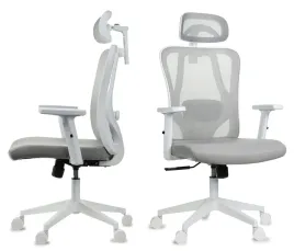 ergonomiczny-szary-bialy-fotel-biurowy-fxb002-regulowane-podlokietniki-bhp