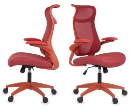 ergonomiczny-czerwony-fotel-biurowy-fhx001-regulowane-podlokietniki-bhp