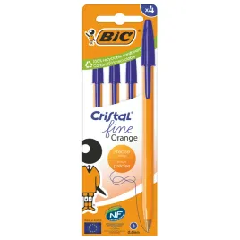 bic-cristal-fine-orange-dlugopis-niebieski-4-sztuki