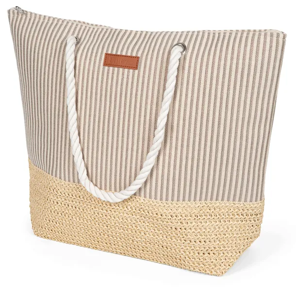 TORBA PLAŻOWA HEYO MIEJSKA SHOPPER NA PLAŻĘ PIKNIK ZAPINANA NA ZAMEK DUŻA