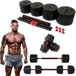hantle-30kg-2x15kg-bitumiczne-regulowane-zestaw-16-talerzy-sztanga