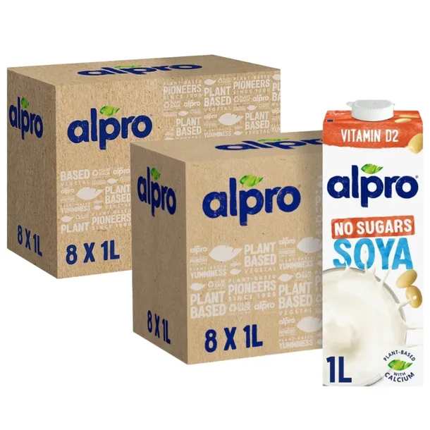 Alpro Napój sojowy bez cukru 1 l x 16 sztuk