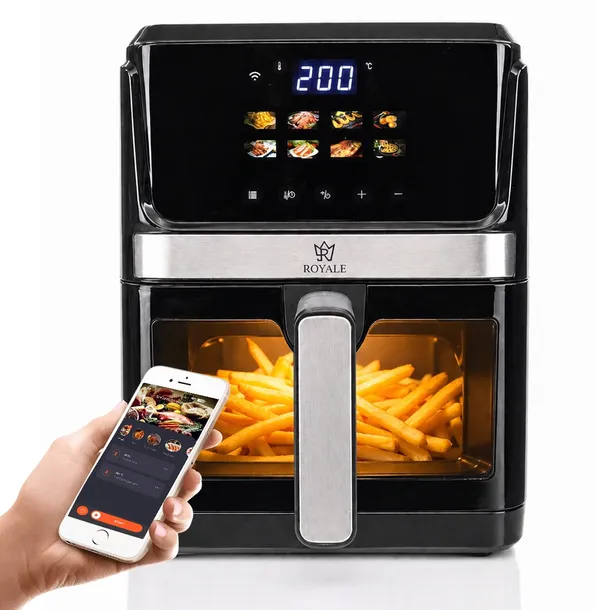 FRYTKOWNICA BEZTŁUSZCZOWA ROYALE SMART 2 FRYTOWNICA AIR FRYER 8l TUYA WiFi