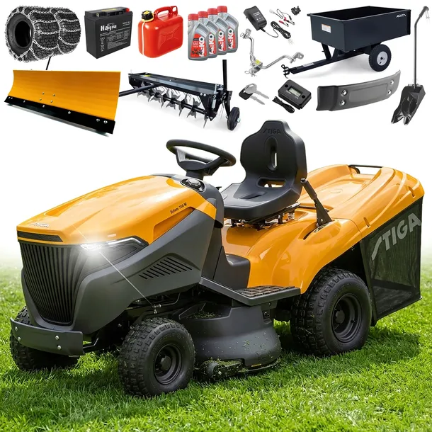 STIGA Traktor Ogrodowy Estate 798 W Kosz 300L V-TWIN Hydrostat DUŻY ZESTAW