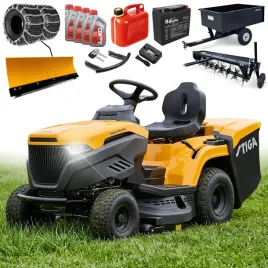 stiga-traktor-ogrodowy-estate-398-w-se-v-twin-automat-98-cm-3w1-duzy-zestaw