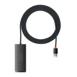 hub-4w1-baseus-lite-series-usb-do-4x-usb-3-0-2m-czarny