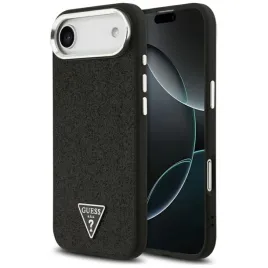 etui-do-iphone-17-air-guess-glitter-triangle-logo-magsafe-czarne