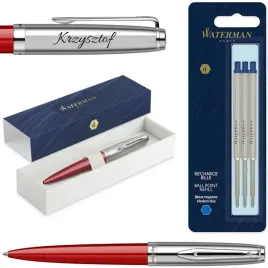 embleme-waterman-oryginalny-dlugopis-czerwony-prezent-wklady-gratis-grawer