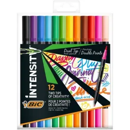 pisaki-dwustronne-bic-intensity-dual-12-kolorow