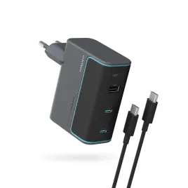 cuktech-gan-charger-100w-2c1a-with-cable-grey-color
