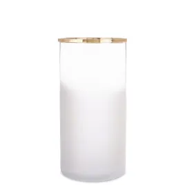 wazon-szklany-bialy-zloty-30x15x15
