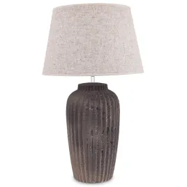 lampa-ceramiczna-lampa-iicz-ceramikametal-brazowybezowy