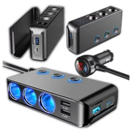 rozdzielacz-rozgaleznik-gniazda-zapalniczki-12-24v-3xusb-ubs-c-pd-ladowarka