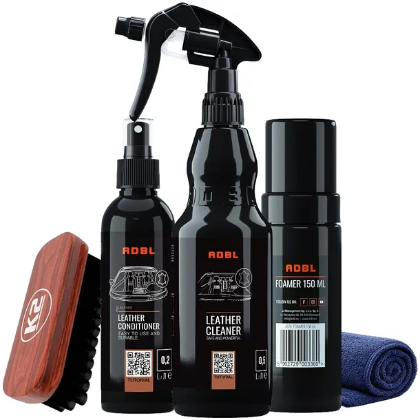 ADBL MINI LEATHER KIT ZESTAW DO CZYSZCZENIA RENOWACJI PIELĘGNACJI SKÓRY