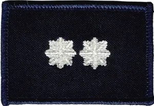 Policja dystynkcja stopień podkomisarz naszywka 6x4 cm rzep