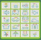 dinoboard-tablica-magnetyczna-mozaika-kolor-dominujacy-odcienie-zieleni