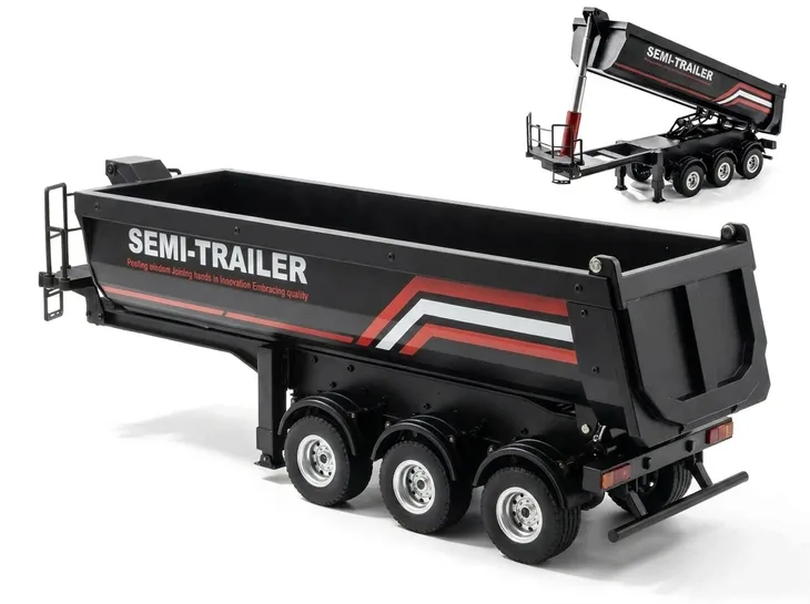 NACZEPA WYWROTKA 1509 ZDALNIE STEROWANA DO SCANIA 1501 HUINA H-TOYS 1:18
