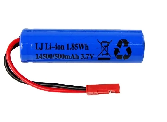 AKUMULATOR BATERIA 14500 500 MAH 3,7 V JST DO ZABAWEK ZDALNIE STEROWANYCH