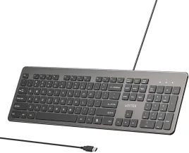 klawiatura-przewodowa-unitek-slimtap-usb-a-szara
