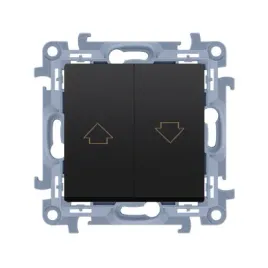 kontakt-simon-10-modul-czarny-mat-przycisk-zaluzjowy-strzalka-zaciski-srubowe-10a-250v